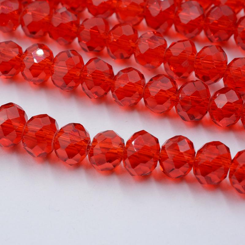 Dark Red Series Shining Multicolor 4/6mm Crystal Beads Rondelle Shape Jewelry Findings Earring Glass Quartz Charms Bracelet Accessories
