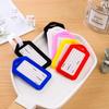 Colorful Plastic Luggage Tag and Card Holder for Checked Bags and Boarding Pass