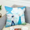 H-Hayao Miyazaki Animation Pillow Cases Decorative Pillows Covers Cushion Cover X Car Decoration Cushions Home Decor Sofa