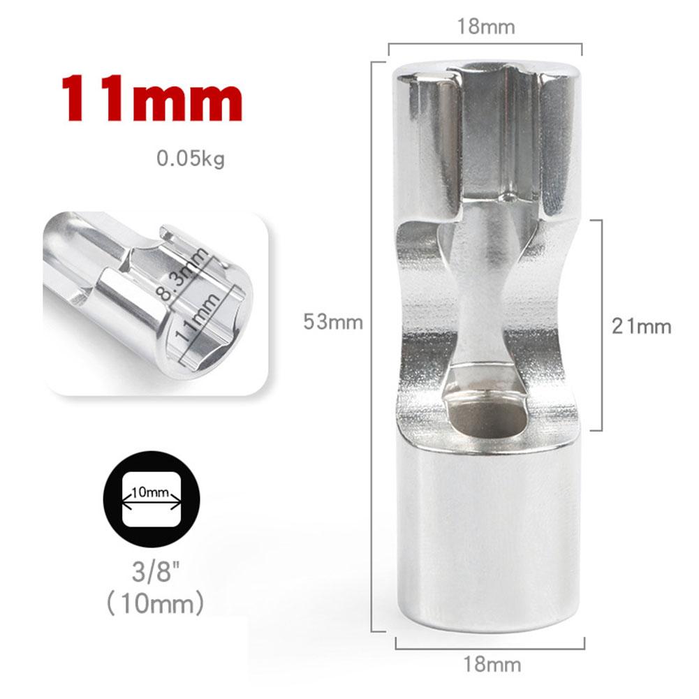 Fuel Line Socket Wrench 10-19mm Diesel Injector Fuel Line Socket Wrench Set Union Nut Socket For Elbow Nuts & Bolts Hand Tool