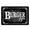 Chalkboard Art Coffee Menu Metal Sign Burger Bar Decorative Signs  Wall Kitchen Cafe Shop Home Art Craft Decor 30X20CM XP(947)A