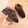 Beijing Cotton Slippers Women's Warm Thick-soled Non-slip Mother Shoes Middle-aged and Elderly Soft-soled Thickened Elderly Cotton Shoes Flower