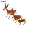 Simulation Christmas Deer Christmas Elk Plush Reindeer Christmas Decoration Fairy Garden Miniatures Props Doll Toy