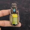 Bumble Bee Jasper Pendant Copper Wire Wrapped Pendant Gemstone Jewelry Labradorite Pendant Handmade Pendant Copper Wire Jewelry Gift For Mom