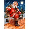 Santa Claus DIY 5D Diamond Painting Full Round Resin Scenery Diamond Embroidery Cross Stitch Kits Christmas Gift