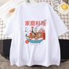 Ramen Cats Women Japanese Anime Characters T-shirts Casual T Shirts Summer Harajuku Kawaii Clothing Slight Strech