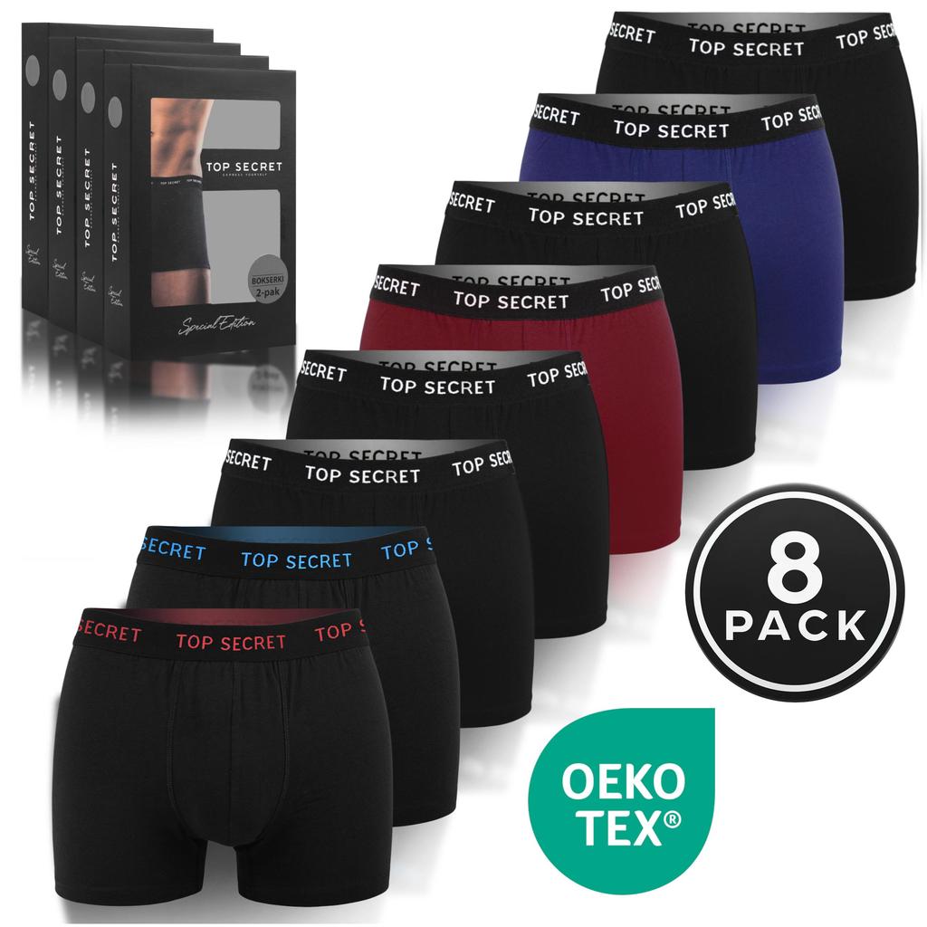 8 Pcs. Boxers - Men's - Quality, Cotton, Comfort, Breathable - Underpants - Durable Men's Underwear