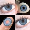 Eyeshare Colored Contact Lenses Cosplay Anime Character Eye Makeup Lenses Red Halloween Carnival Night Contact Lenses Purple Beauty Soft Lenses 1 Pair