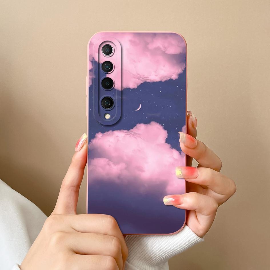 For Xiaomi Mi 10 11 Lite NE 10i 10T 11T 11X Pro Phone Case Cover Small Floral Pattern Shockproof Liquid Soft Silicone Anti Slip For Xiaomi Shell Capas