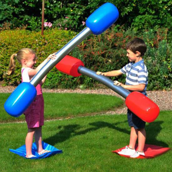 Inflatable Battle Stick Toy Lawn Play Parent Child Game Soft Safe Fighting Interactive Toy for Kids Outdoor Fun