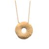 [Q6284] - Gold Plated Necklace 'Cléopatra' Matte Gold - 25 Mm