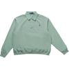 Polo Solid Logo Button Long Sleeve Sweatshirt Women Sweatshirt Essex-Green 211965097-001