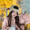 Lady Winter Hat Cartoon Lamb Head Shape Thick Fleece Ear Protection Dome Heat
