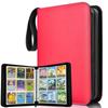 Card File Trading Card File 9 Pockets Holds 720 Cards Waterproof and Card Binder with PVC Cover Portable Zipper Card Sheet for Storing Other Game