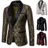 Men's Floral Party Dress Suit Stylish Dinner Jacket Wedding Blazer