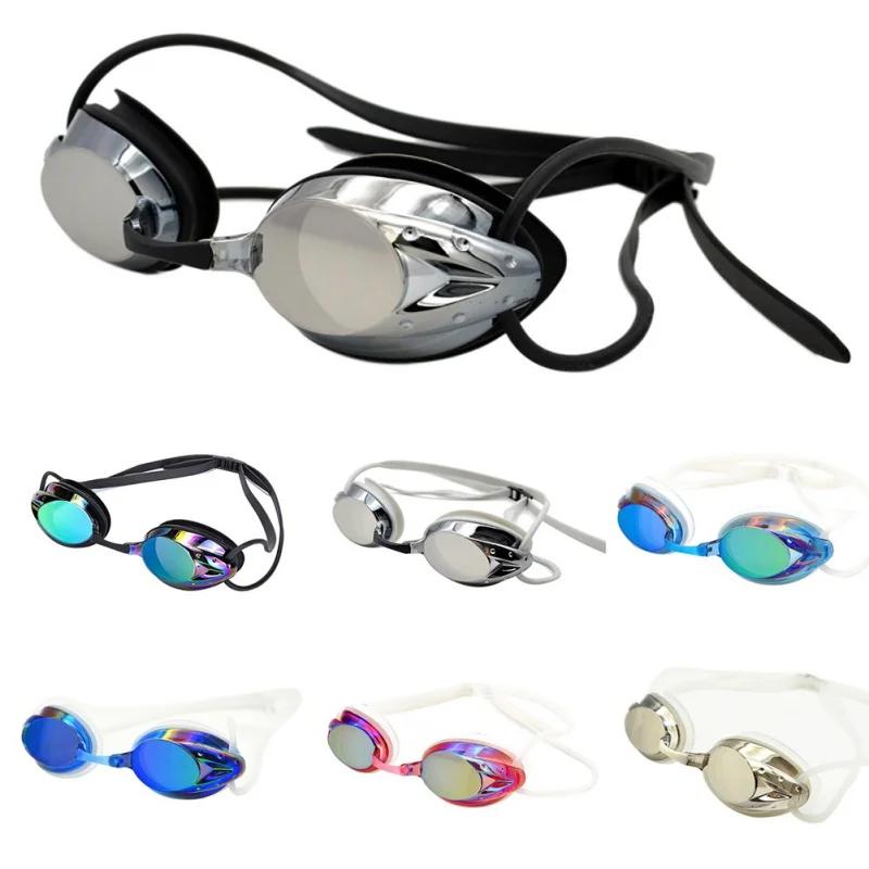 Swimming Goggles Men Women High Definition Waterproof Anti-fog Electroplated Lens Glasses Competition Eyewear