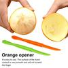 4Pcs Handheld Orange Peeler Tools Hassle-free Citrus Peel Cutter Easy Fruit Slicer Lemon Peel Remover Kitchen Gadgets