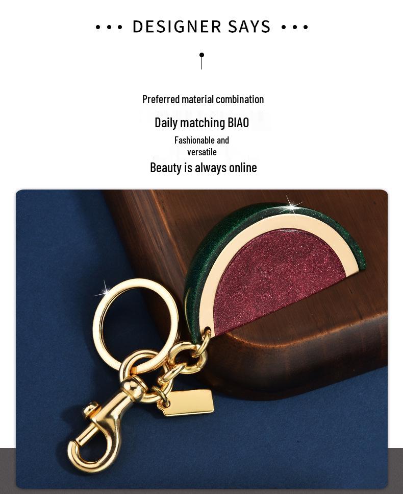 Exquisite Women's Watermelon Pendant Keychain Bag Charm