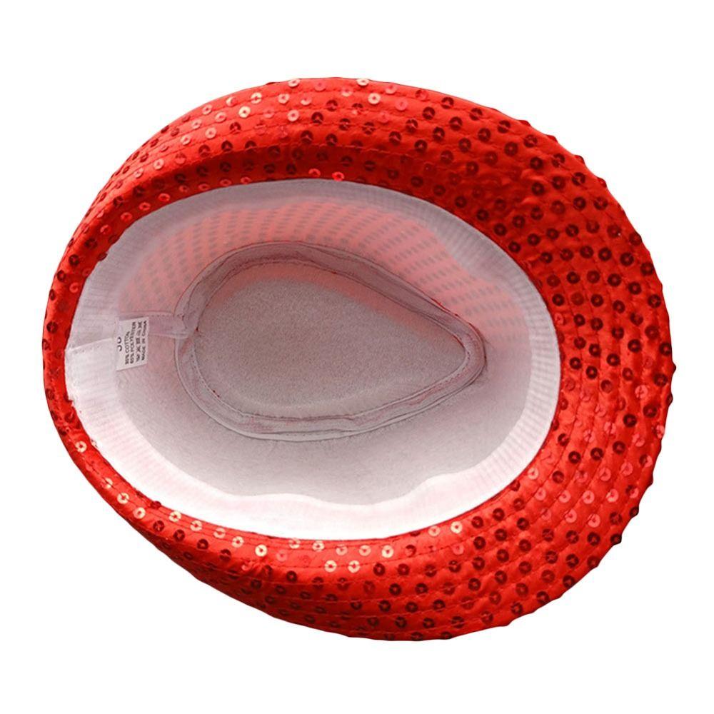 Sequins Jazz Hat Shiny Dance Performance Hat Fashion Panama Cap  Holiday