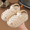2024 Summer Children's Non-slip Sandals Girls Baby Cute Pearl Princess Shoes Outer Wear Beach Sandals
