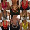 Multi Layer Handmade Wood Beads Necklace Bohemia Vintage Collar Boho Accessory