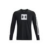 Letter Print Crew Neck Pullover Long Sleeve Sweatshirt Men Sweatshirt Black 1366464-002