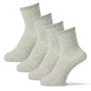 Okamoto Comfortable Cotton Crew Solid Cotton Loose Elastic Fits Product 646270 Women's Socks, 4-Pair Set, Color, 100% Inside, Cuffs, Most, Number