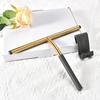 Household Cleaner Bathroom Scraping Shower Screen Window Cleaning Tool Scraper Squeegee Golden Stainless Steel Glass