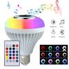 LED Music Light Bulb with Built-in Bluetooth Speaker Wireless Smart Light Bulb with Remote Control RGB Color Changing Speaker
