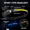 Rechargeable LED Headlamp – 6 Modes with Motion Sensor & 5000mAh Battery for Camping, Hiking & Night Work
