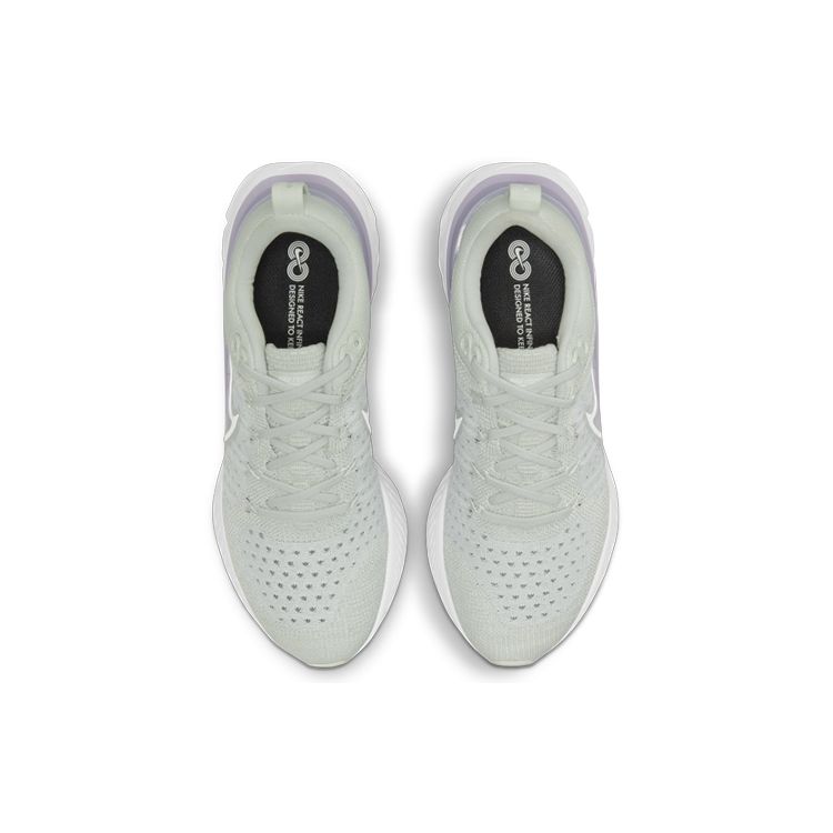 Nike React Infinity Run Flyknit 2 Light Silver Lilac Women Sneakers Grey Infinite-Lilac Barely-Green CT2423-005