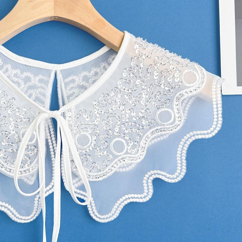 Поддельный воротник Динчжу Шаль воротник Платье Блузка Декор Передняя планка Воротник Новый Поддельный воротник