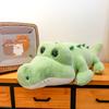 New Soft Big Eyes Crocodile Plush Toy Fluffy Full Stuffed Animal Pillow Doll Jungle Green Giant Alligator Kids Birthday Gift