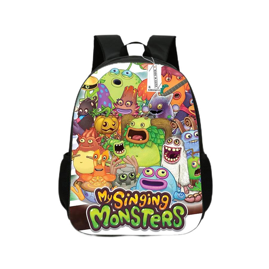 New Monster Concert Anime Backpack Kindergarten Children's Cartoon Book Bag Mochila Anime Children's Toy Gift