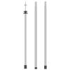 Telescopic Aluminum Tarp Pole - vidaXL - Adjustable Length from 102 To 260 Cm