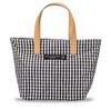 Showa Lunch Tote Gingham 77087 Bag, Check, Black, Polyester, L/B,