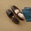 Super Soft Lambskin~ French Retro Single Shoes for Women's 2025 Spring New Flat-bottomed One-word Ballet Shoes Mary Jane Shoes.