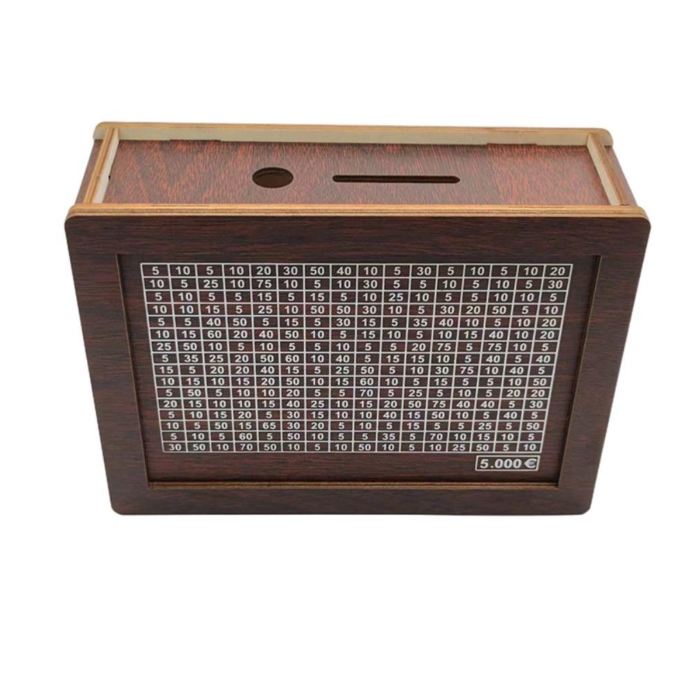 Wooden Money Box Handmade Money Saving Box Home Use Piggy Bank  Helps The Habit of Saving