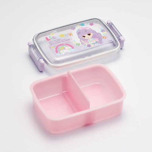 Skater Children's Lunch Box, 1 Tier, 450ml, Dome Shape, Fluffy, Antibacterial, Kids Lunch, Made In Japan, Licca-chan 23, Girls, RBF3ANAG