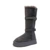 Suede Women's Shoes Two Wear Snow Boots Women's 2025 New Autumn and Winter Thick-soled Super Fire Short Boots Warm Snow Cotton