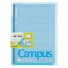 KOKUYO Notebook Cover Campus B5 with Print Storage Pocket Blue No-623A-B