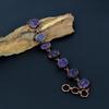 Amethyst Bracelet, Gemstone Copper Electroformed Jewelry Bracelet, Handmade Jewelry, For Anniversary Gift