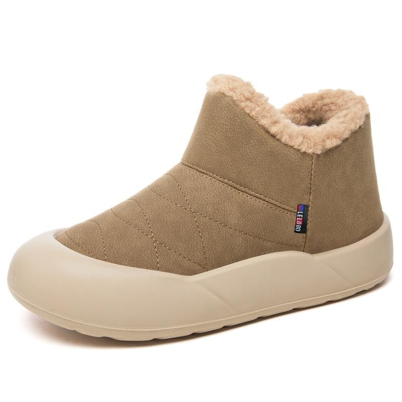 Cotton Shoes Winter Women's New Snow Boots Polyurethane Comfortable Women's Short Boots Piled and Thickened Cotton Boots Cold-proof and Warm Boots