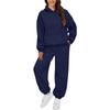 Womens 2 Piece Outfits Hoodie Sweatsuit Sets Oversized Sweatshirt Baggy Fall Fashion Sweatpants With Pockets