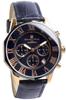 Watch Navy Chronograph 10 ATM Water Resistant Business Formal Leather Belt [Salvatore Mara] Men's SM15104S-PGNVPG
