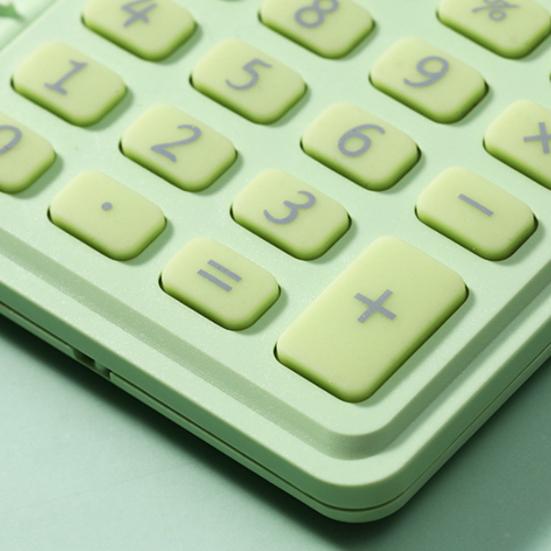 Mini Calculator Flip Cover 8 Digits Big Buttons Large LCD Display Battery Operated Portable Student Finance Desktop Calculator Office Supplies