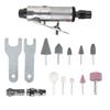 Pneumatic Die Grinder Car Tool Grinding Polishing Machine Kit Air Grinder Mill Engraving Tool 1/4" 1/8" 16Pcs Air Die Grinder