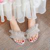 Slippers Women Sandals New Slippers Women Summer Outside Versatile Transparent Pearl Large Women's Shoes Sandalias Transparente