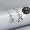 Magnetic Sun & Moon Couple Necklace with Projector Pendant