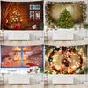 Christmas Tapestry Christmas Background Cloth Wall Hanging Tapestry Home Living Room Room Bedroom Wall Decoration Tapestry